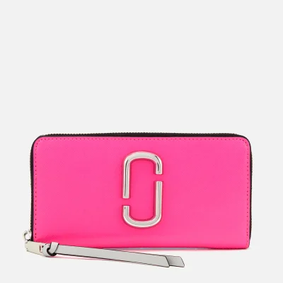 Marc Jacobs Women's Snapshot Continental Wallet - Bright Pink Multi