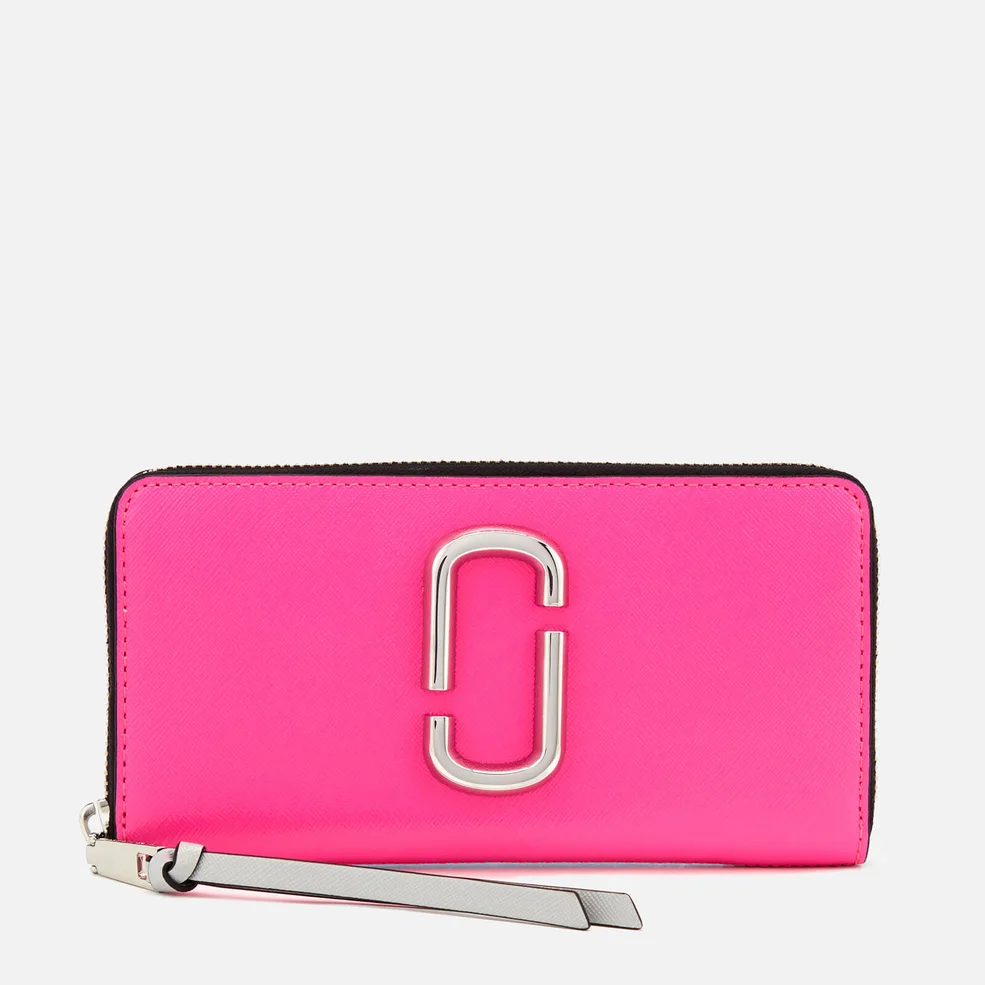Marc Jacobs Women's Snapshot Continental Wallet - Bright Pink Multi Image 1