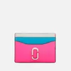 Marc Jacobs Women's Snapshot Card Case - Bright Pink Multi - Image 1