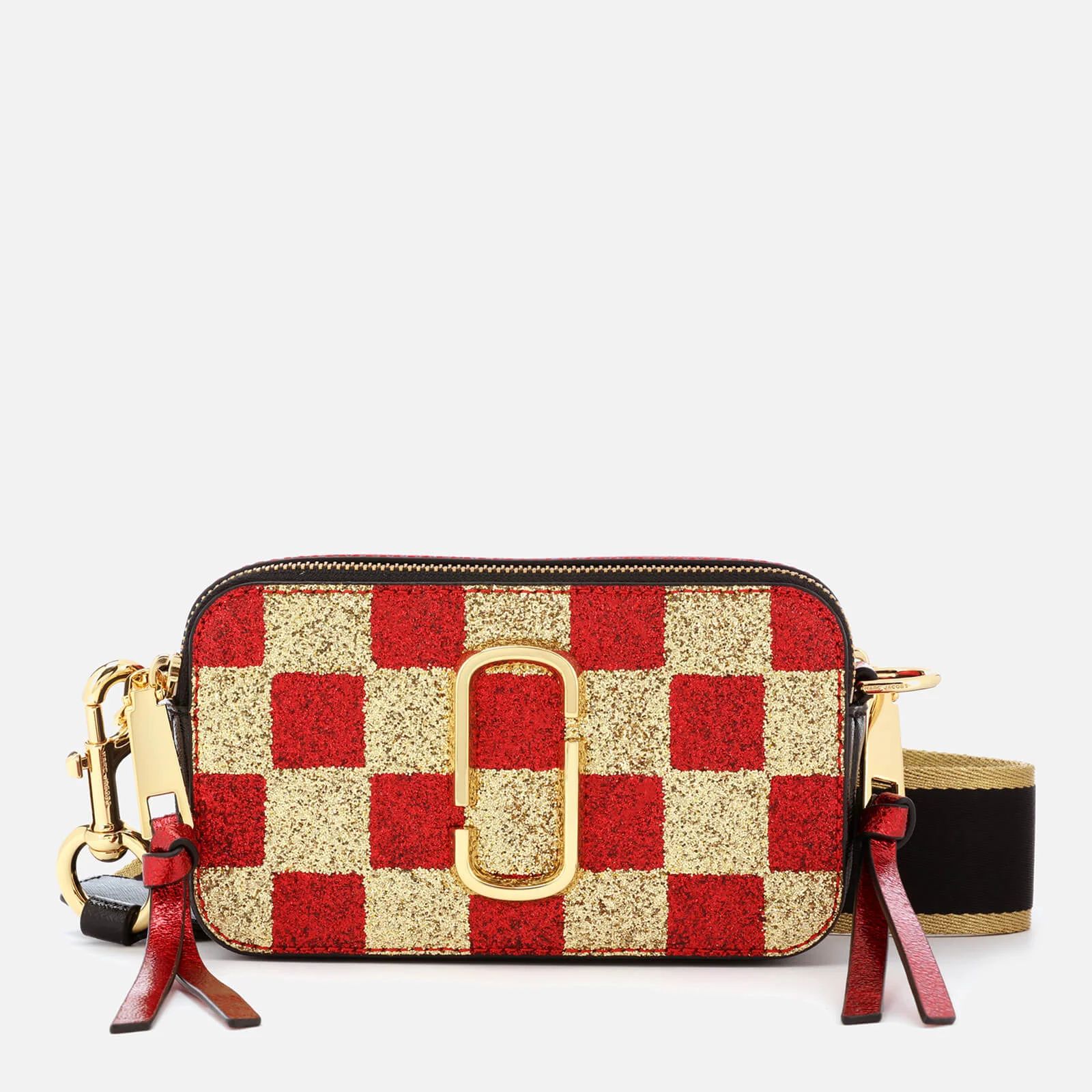 Marc Jacobs Women's Snapshot Checkerboard Bag - Gold Multi Image 1