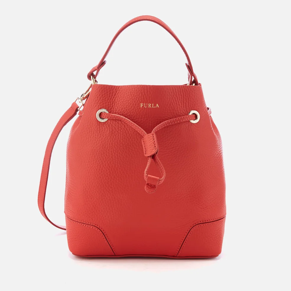 Furla Women's Stacy Small Drawstring Bag - Red Image 1
