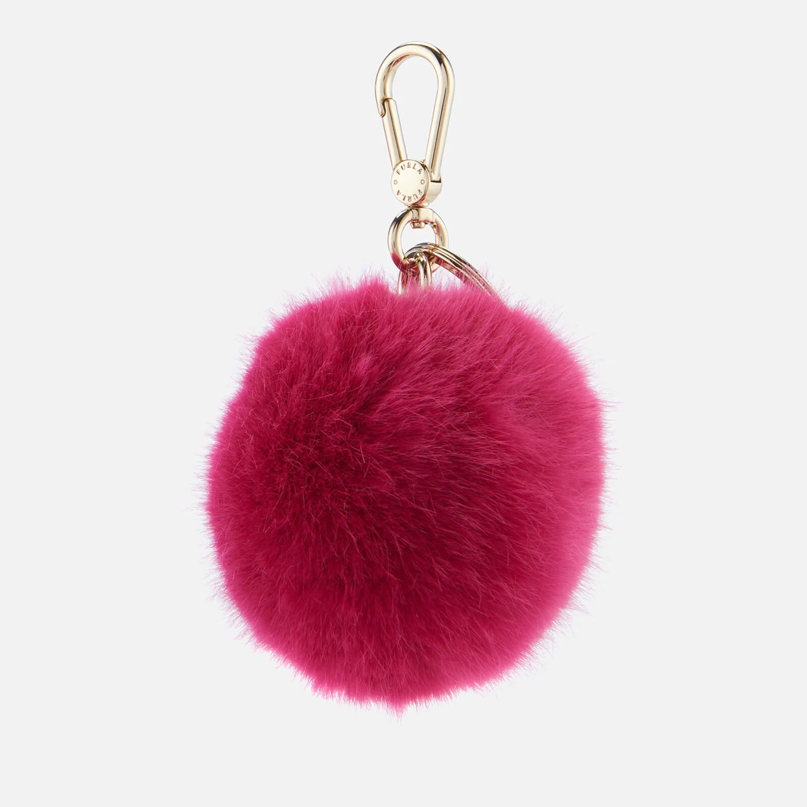 Furla Women's Bubble Pom Pom Keyring - Pink Image 1