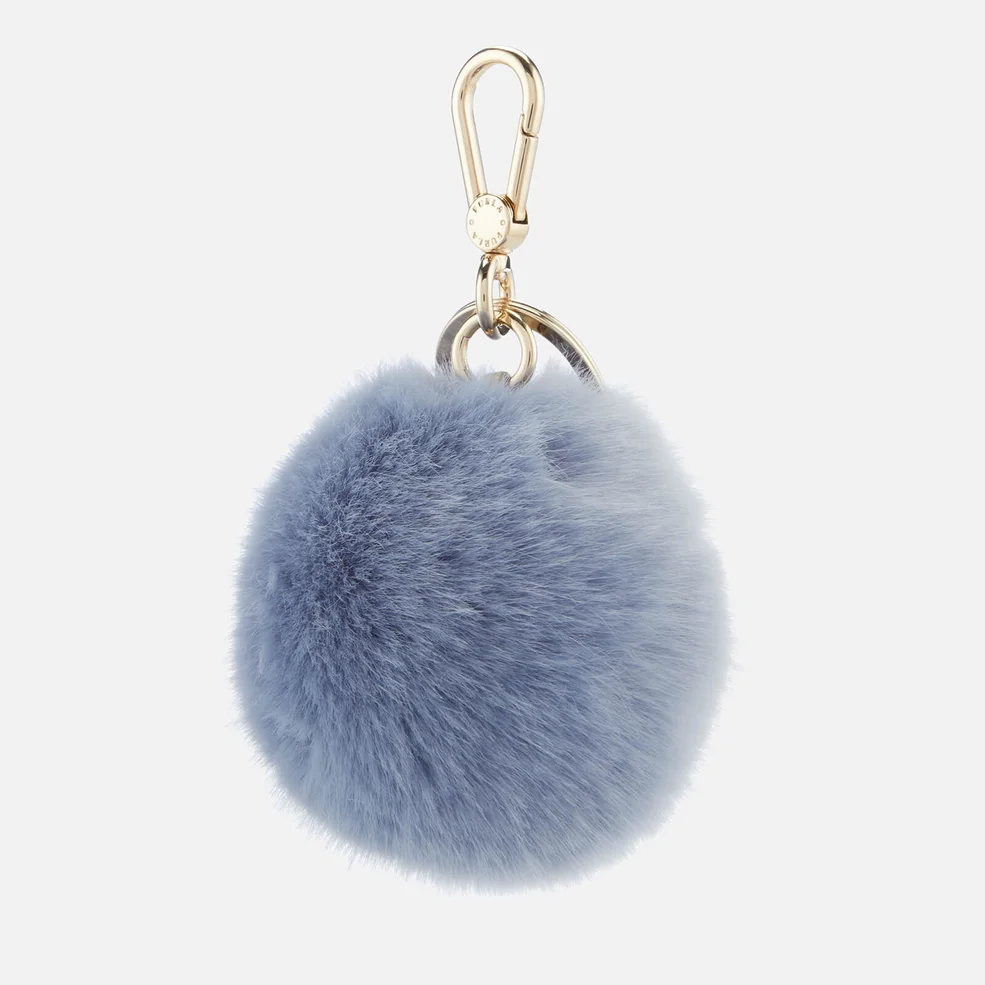 Furla Women's Bubble Pom Pom Keyring - Light Blue Image 1