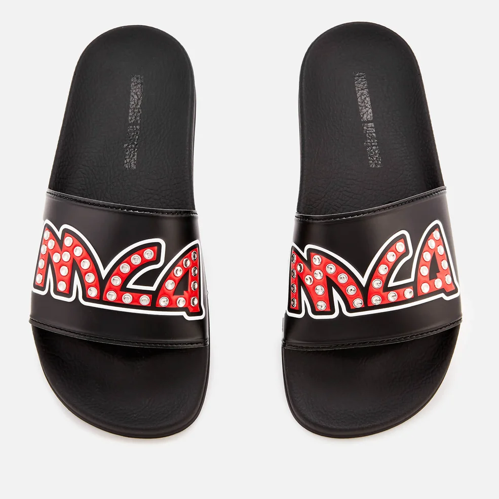 McQ Alexander McQueen Women's Chrissie Slide Sandals - Black/Silver Studs Image 1