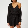 Alexander Wang Women's Shirt Dress with Exposed Lace Cami - Black - Image 1
