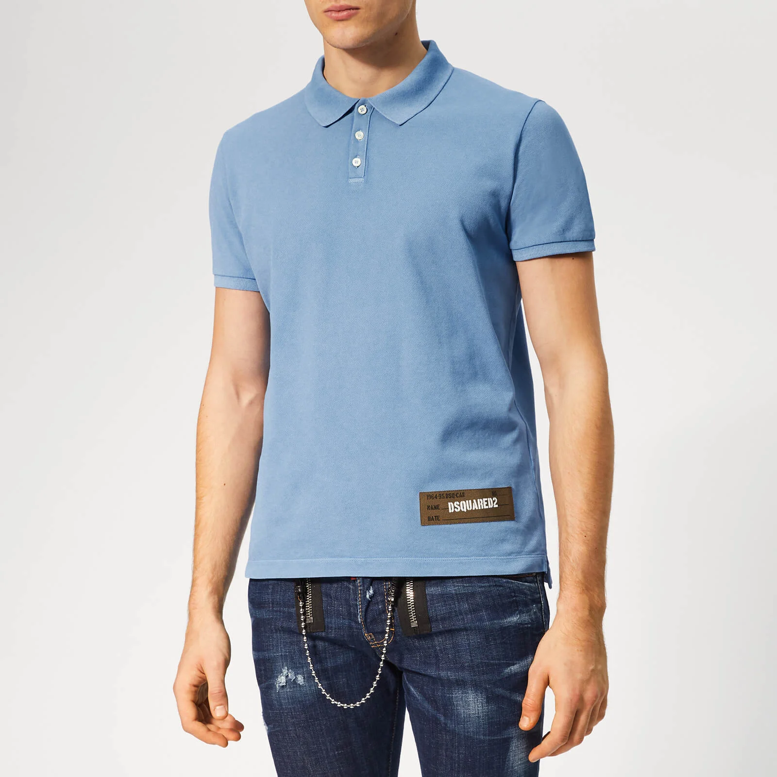 Dsquared2 Men's Classic Fit Polo Shirt - Blue Image 1