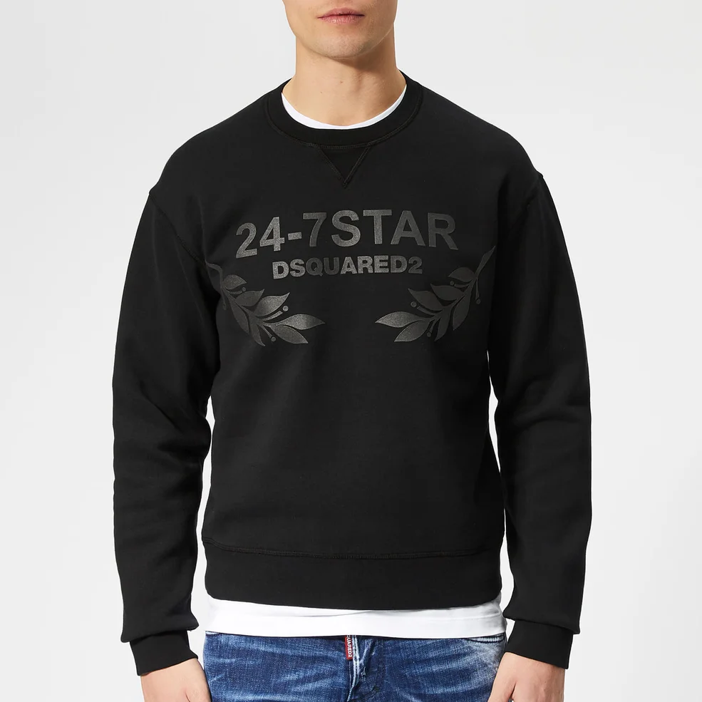 Dsquared2 Men's 24-7 Sweatshirt - Black Image 1