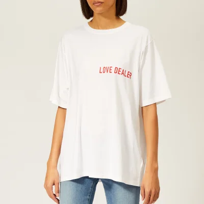 Golden Goose Women's Cindy T-Shirt - White/Red Love Dealer