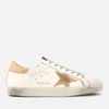 Golden Goose Men's Superstar Leather Trainers - White/Sand Star - Image 1