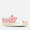 Golden Goose Women's Hi Star Leather Trainers - Powder/Silver Leaf - Image 1