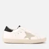 Golden Goose Women's Superstar Leather Trainers - White/Black/Gold Lettering - Image 1