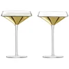 LSA Space Champagne & Cocktail Glasses - Gold (Set of 2) - Image 1