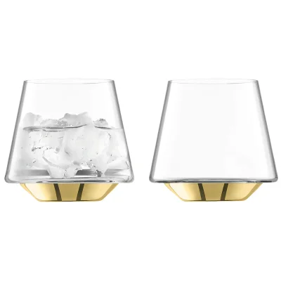 LSA Space Water & Wine Glasses - Gold (Set of 2)
