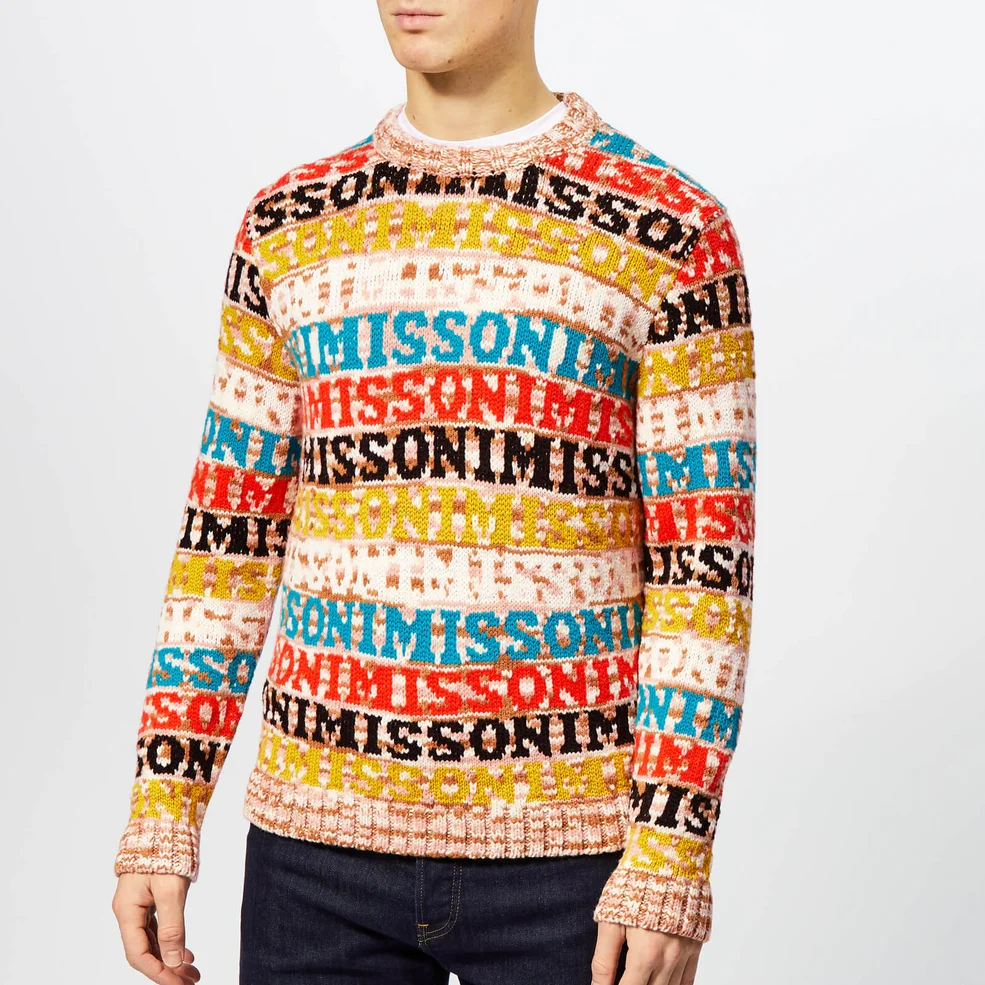 Missoni Men's Limited Edition Logo Knit Jumper - Multi Image 1