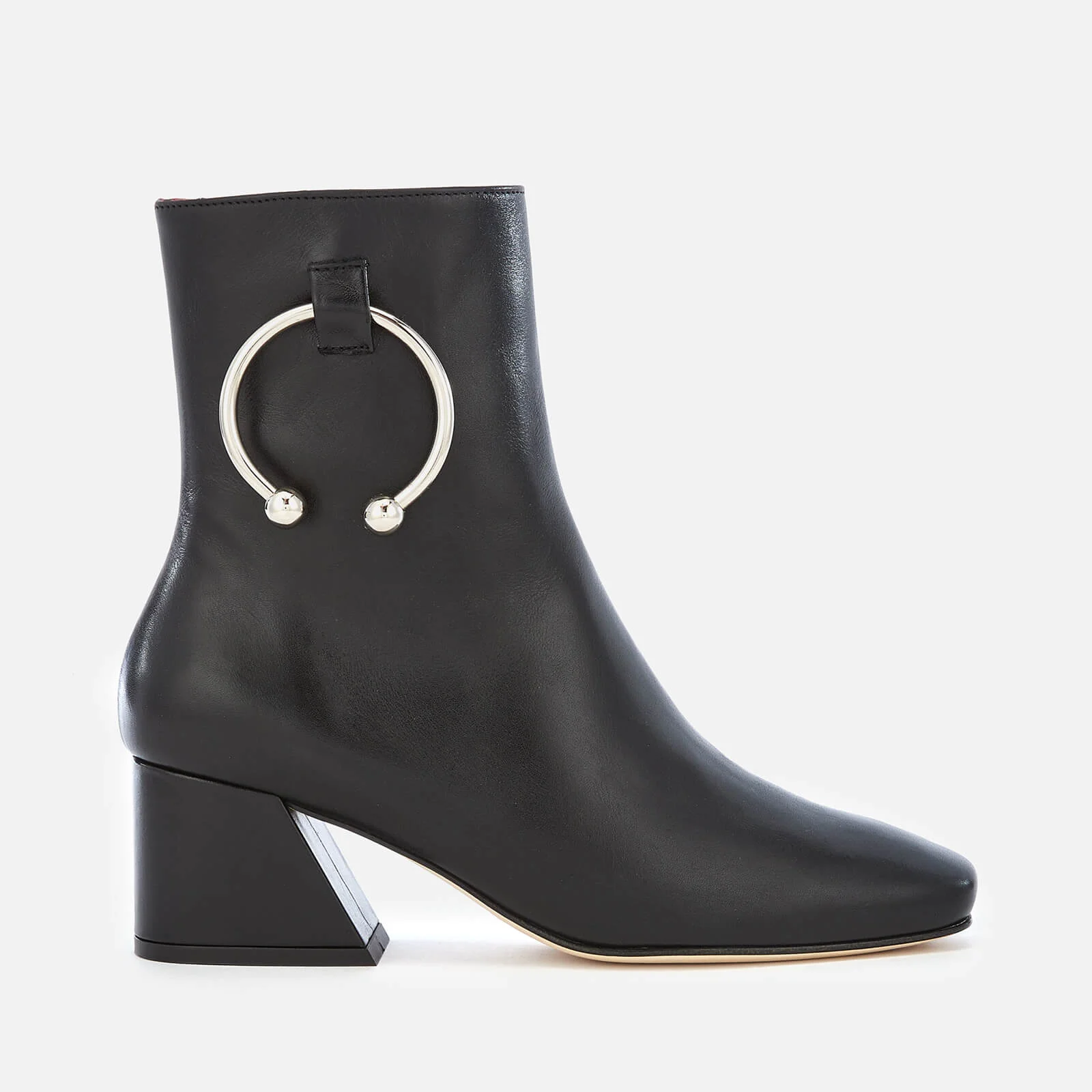Dorateymur Women's Nizip Leather Heeled Ankle Boots - Black Image 1