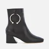 Dorateymur Women's Nizip Leather Heeled Ankle Boots - Black - Image 1