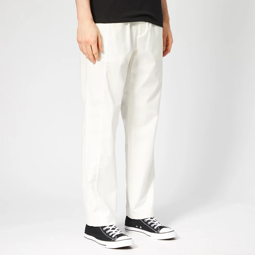Helmut Lang Men's Sport Stripe Pants - Off White Image 1