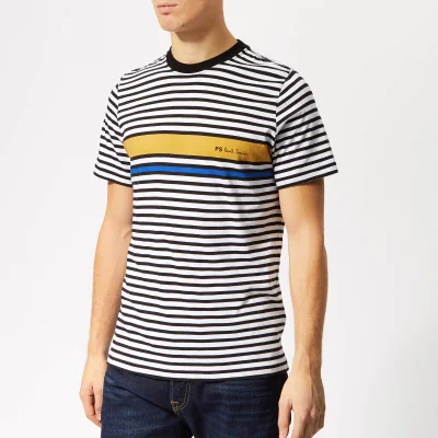 PS Paul Smith Men's Regular Fit Stripe T-Shirt - Ochre
