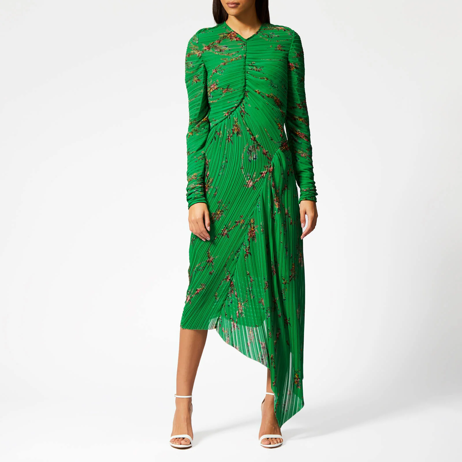 Preen By Thornton Bregazzi Women's Teresa Dress with Green Slip - Emerald Green Image 1