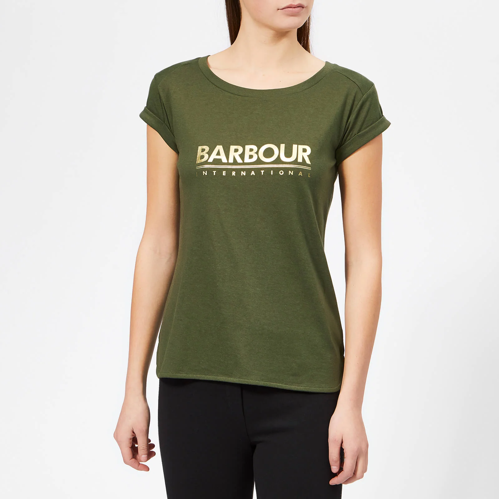 Barbour International Women's Court T-Shirt - Moss Green Image 1