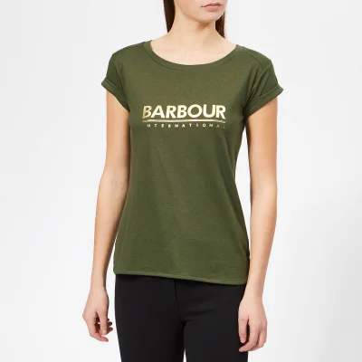 Barbour International Women's Court T-Shirt - Moss Green