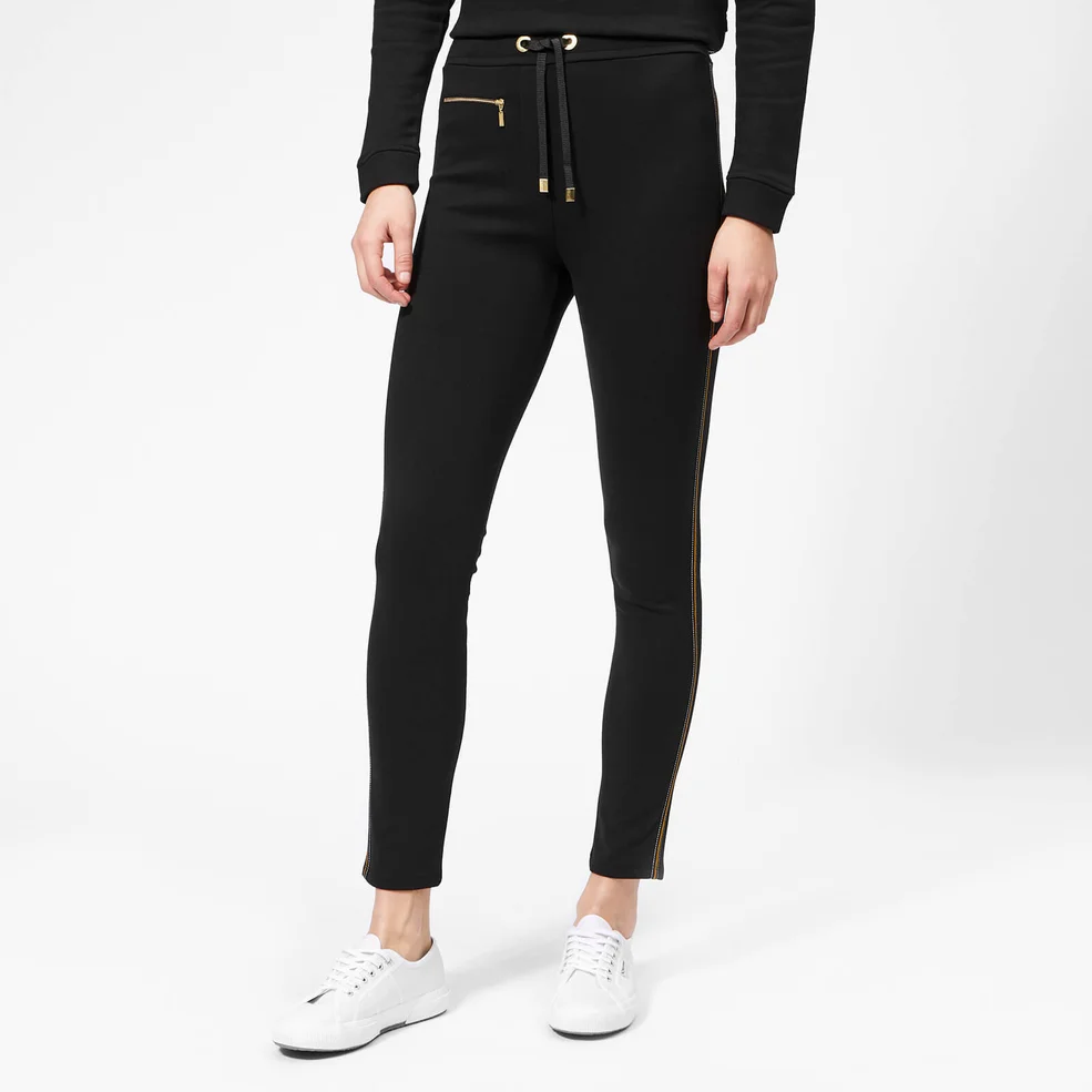 Barbour International Women's Track Trousers - Black/Gold Image 1