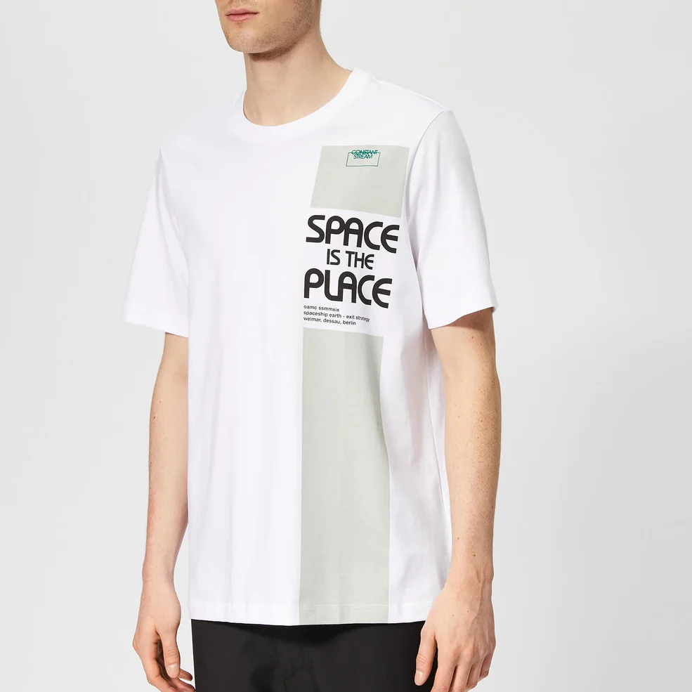 OAMC Men's Space T-Shirt - White Image 1