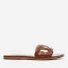 Rupert Sanderson Women's Annabel Leather Flat Sandals - Walnut - Image 1