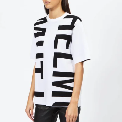 Helmut Lang Women's Helmut Logo T-Shirt Logo - Optic White/Black
