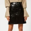 Helmut Lang Women's Patent Leather Five Pocket Skirt - Black - Image 1