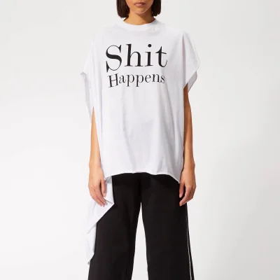 Christopher Kane Women's 'Shit Happens' T-Shirt - White