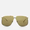 Gucci Women's Aviator Metal Frame Sunglasses - Gold - Image 1