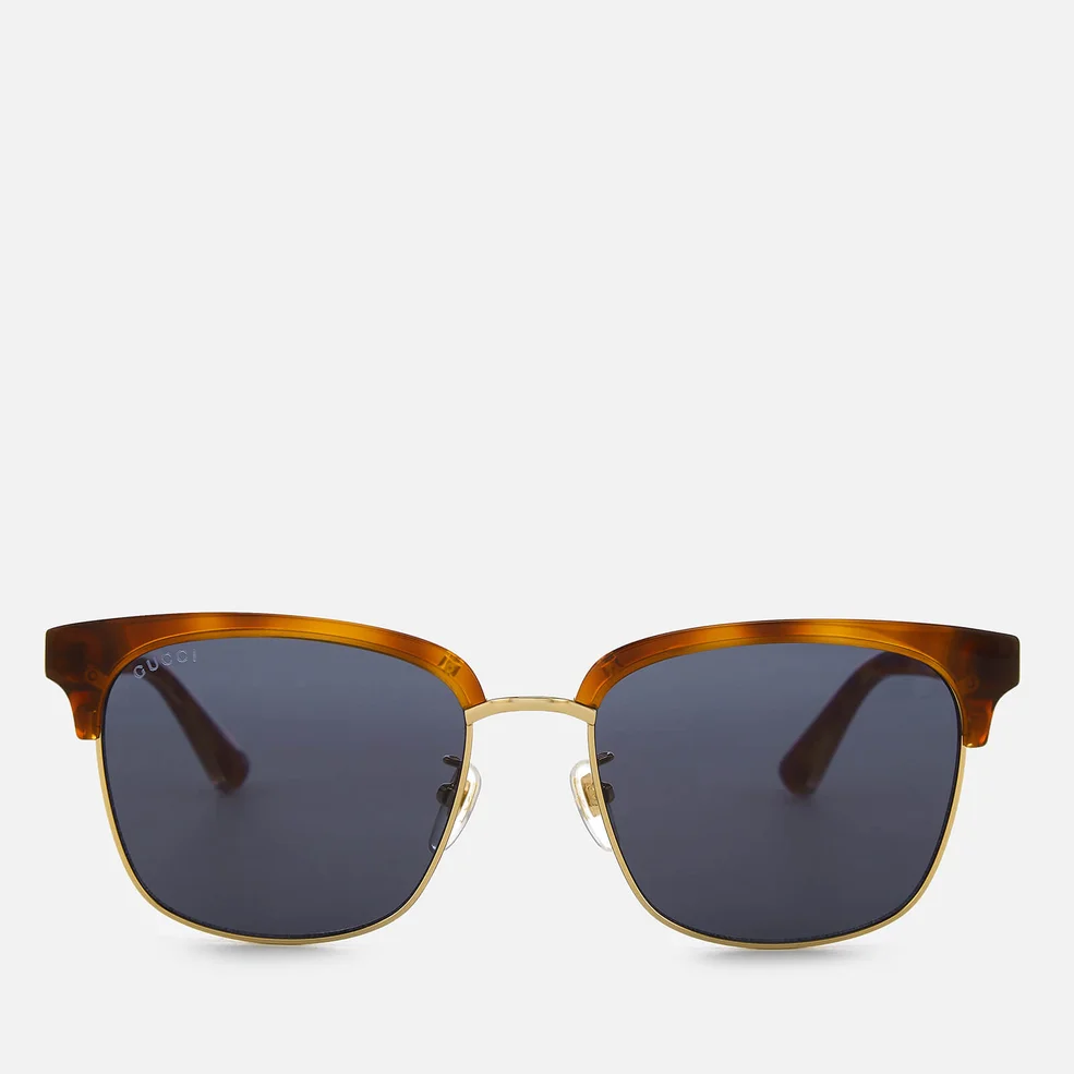Gucci Men's Tortoiseshell Frame Sunglasses - Brown Image 1