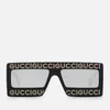 Gucci Women's Branded Mask Style Sunglasses - Black - Image 1