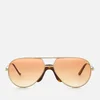 Gucci Aviator Style Sunglasses - Gold - Image 1