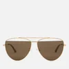 McQ Alexander McQueen Women's Metal Aviator Style Sunglasses - Gold - Image 1