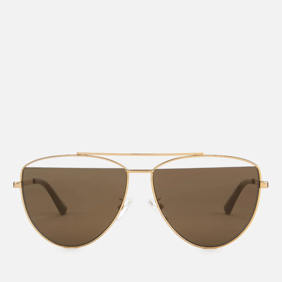 McQ Alexander McQueen Women's Metal Aviator Style Sunglasses - Gold Image 1