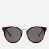 McQ Alexander McQueen Women's Oval Frame Acetate Sunglasses - Brown - Image 1