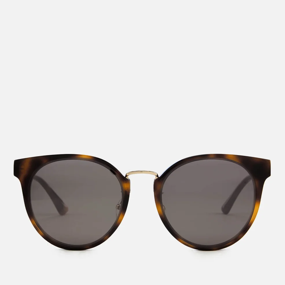 McQ Alexander McQueen Women's Oval Frame Acetate Sunglasses - Brown Image 1