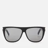 Saint Laurent Men's Square Frame Acetate Sunglasses - Black/Smoke - Image 1