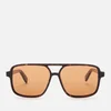 Saint Laurent Men's Aviator Style Tortoiseshell Sunglasses - Havana/Brown - Image 1