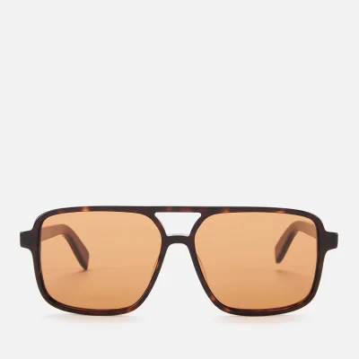 Saint Laurent Men's Aviator Style Tortoiseshell Sunglasses - Havana/Brown