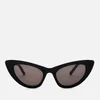 Saint Laurent Women's Lily Cat-Eye Frame Sunglasses - Black - Image 1