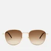 Saint Laurent Square Frame Sunglasses - Gold - Image 1