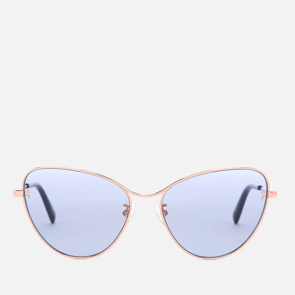 Stella McCartney Women's Cat-Eye Metal Frame Sunglasses - Gold Image 1