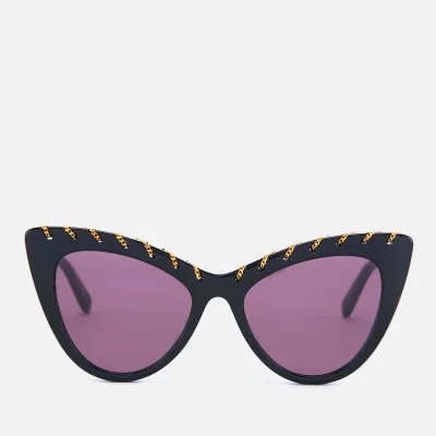 Stella McCartney Women's Cat-Eye Frame Sunglasses - Black