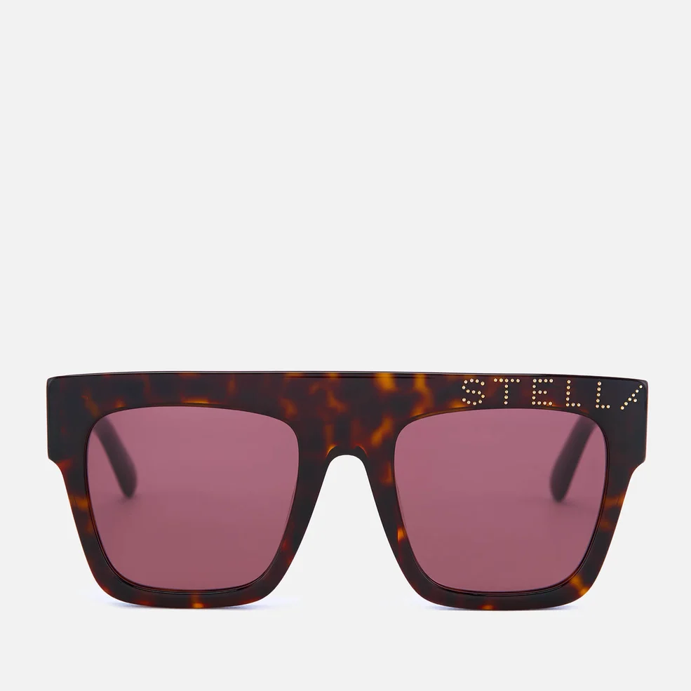 Stella McCartney Women's Visor Frame Sunglasses - Brown Image 1