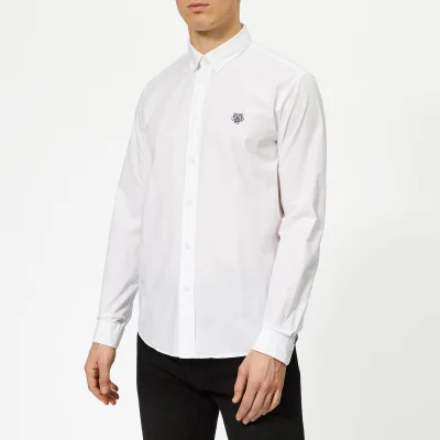 KENZO Men's Casual Fit Poplin Shirt - White