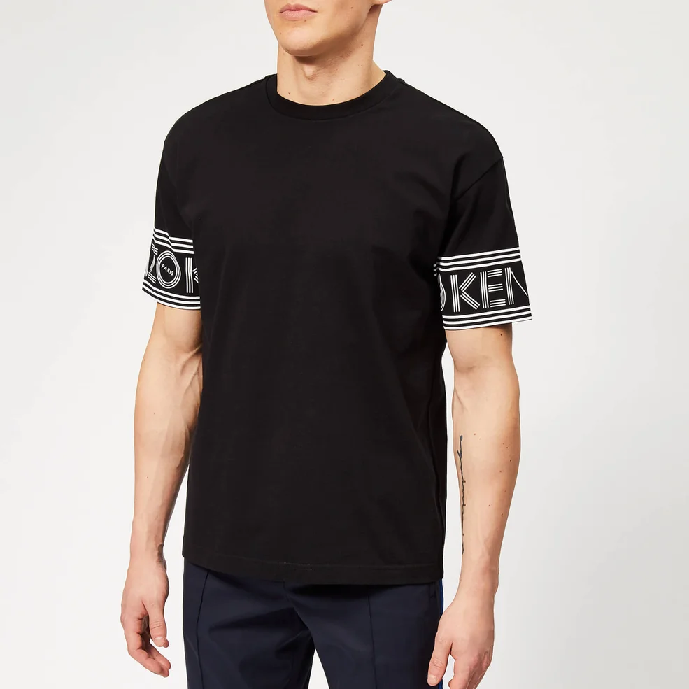 KENZO Men's Sleeve Logo T-Shirt - Black Image 1