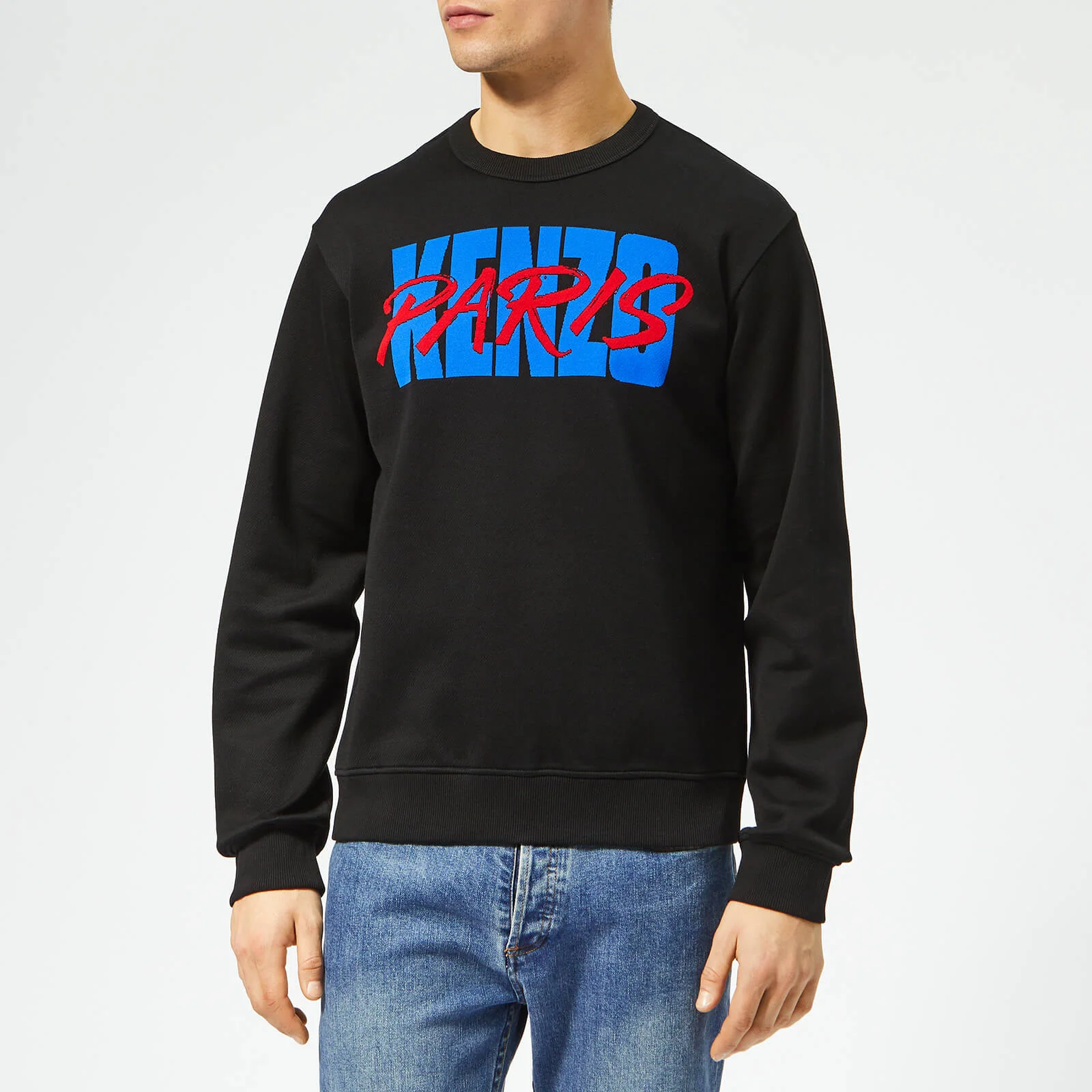 KENZO Men's Paris Logo Sweatshirt - Black Image 1
